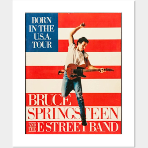 BRUCE SPINGSTEEN THE E STREET MERCH VTG Wall Art by 09abangtengu